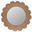 Sonia Scalloped Rattan Mirror