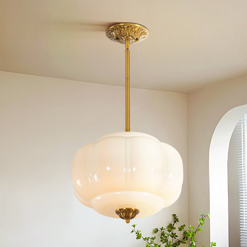 Glass Semi Flush Mount