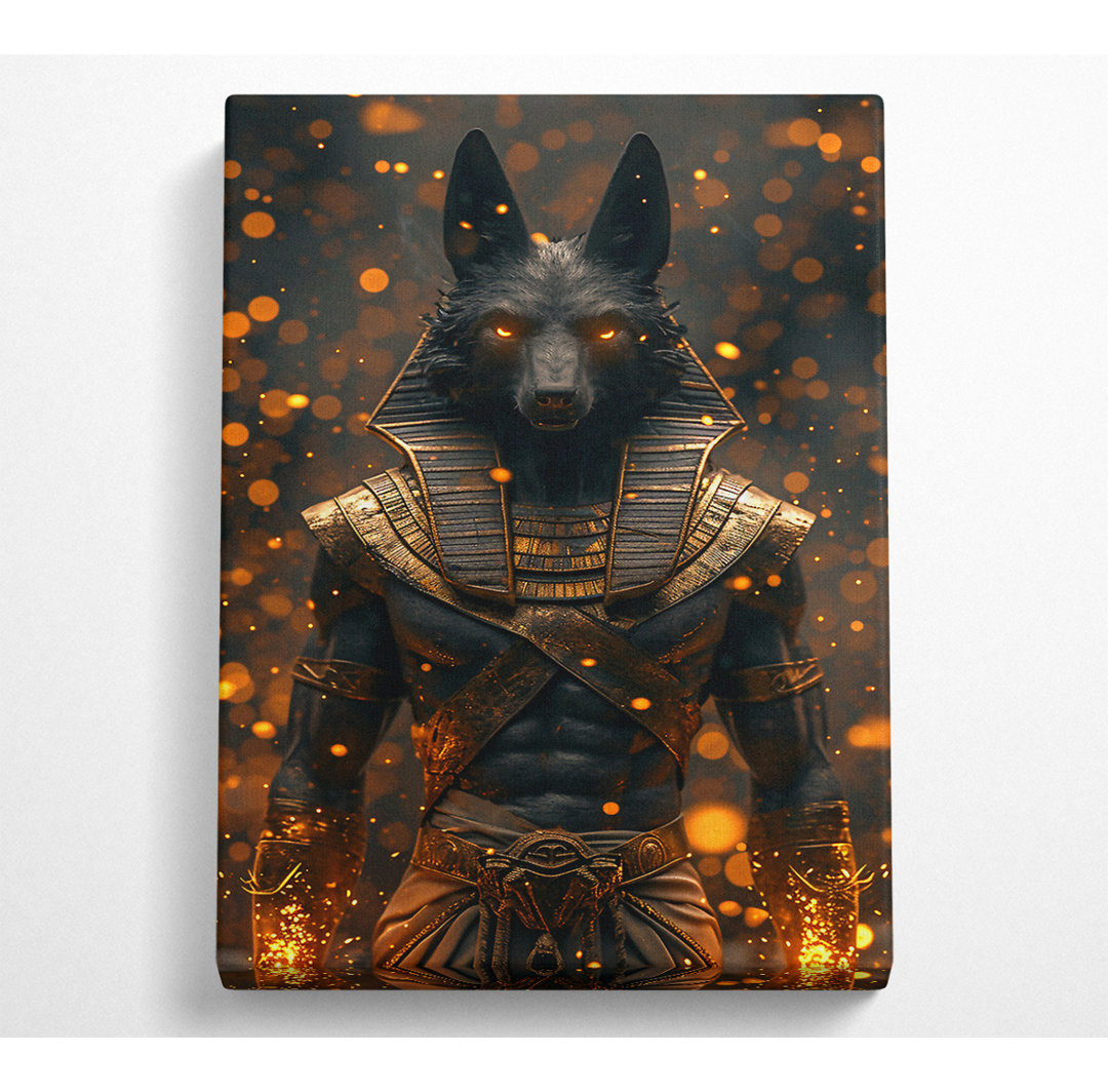 Pharao Wolf Leinwand Kunstdruck