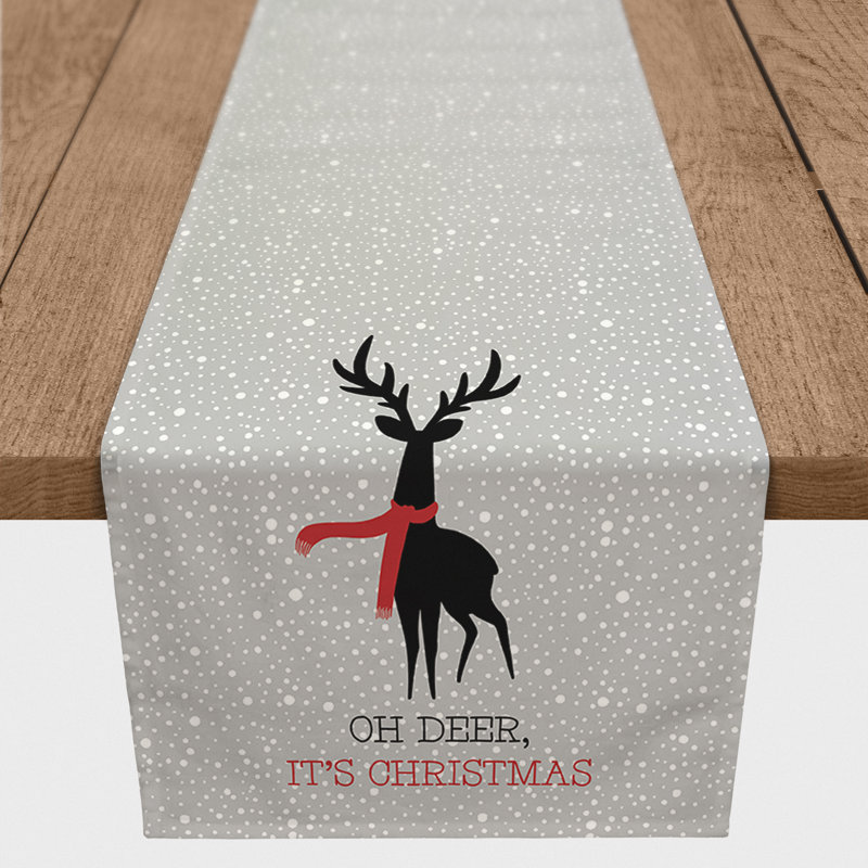 Chemin de table de noël oh Deherrera, L 72 po x l 16 po