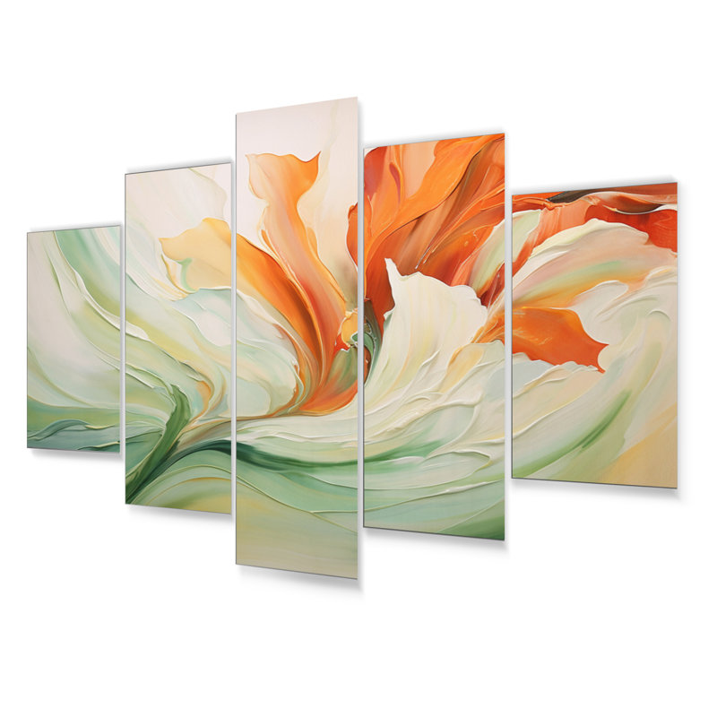 Annesse - Abstract Botanicals Metal Wall Decor Set