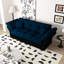 Grand lit convertible en velours 3 en 1 de 74,8 po, 2 coussins moelleux, conception compacte et compacte-1076040555