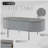 Gray High Gloss and Chrome Coffee Table