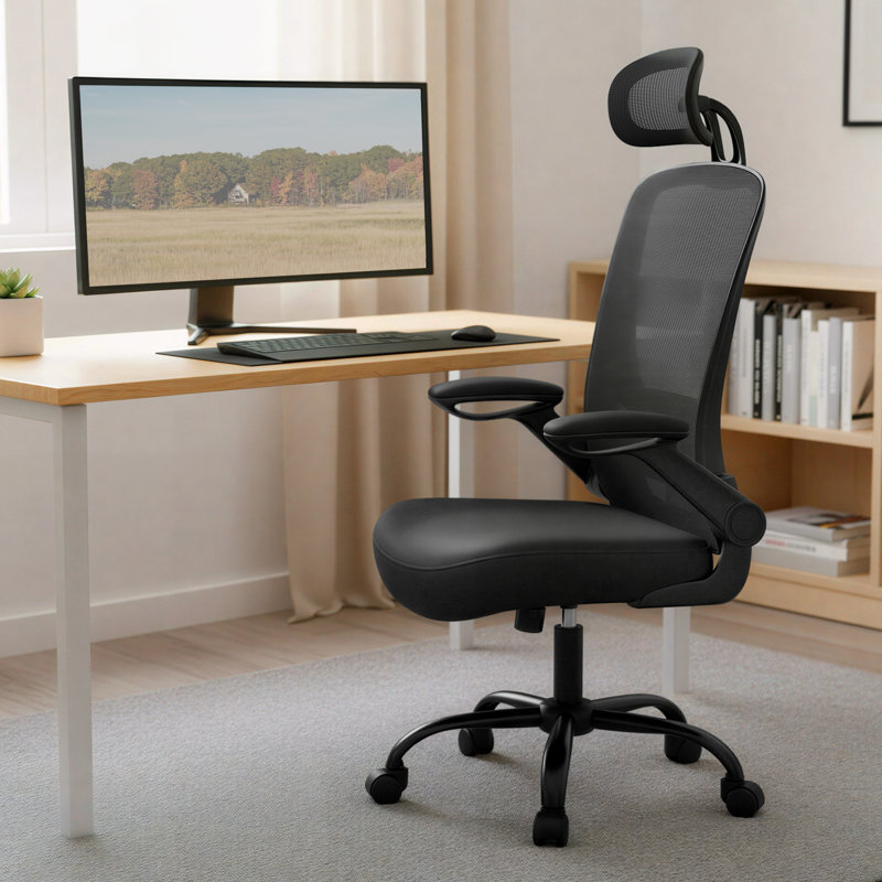 Office Chair, Satin Black, Black