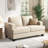 63 '' Upholstered Sofa 2 Seater Couches Small Loveseat For Small Apartment Living Room-1613865874