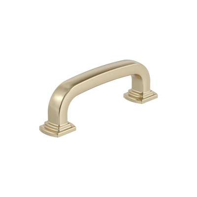 Surpass 3 inch (76mm) Center-to-Center Golden Champagne Cabinet Pull