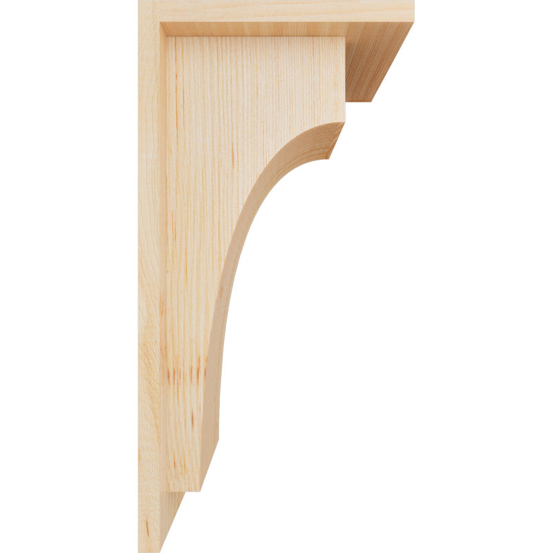 Corbeau lisse Huntington l 7 1/2 po x P 8 po x H 16 po avec plaque arrière, sapin Douglas, H 16 po x l 7,5 po x P 8 po, Lisse