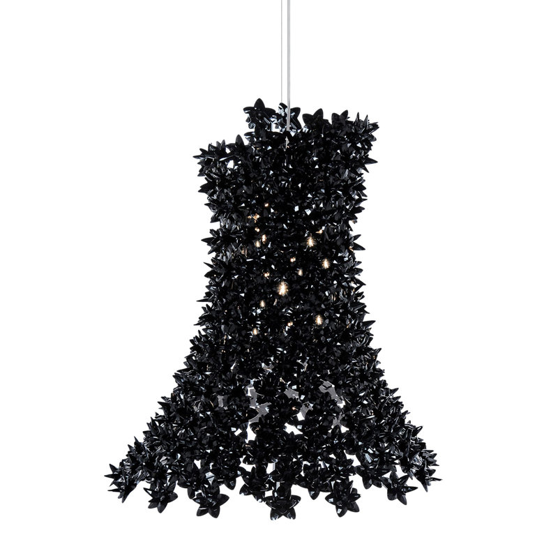Bloom 9 - Light LED Chandelier, Matte Black, Black