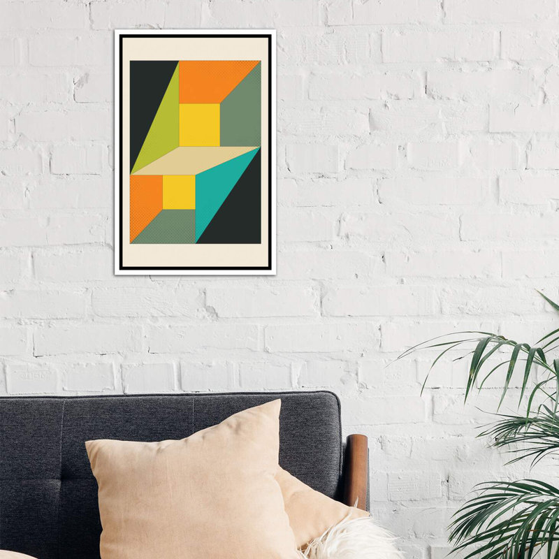 " Deja Vu " by Jazzberry Blue, White Framed Canvas, 48" H x 32" W x 1.5" D