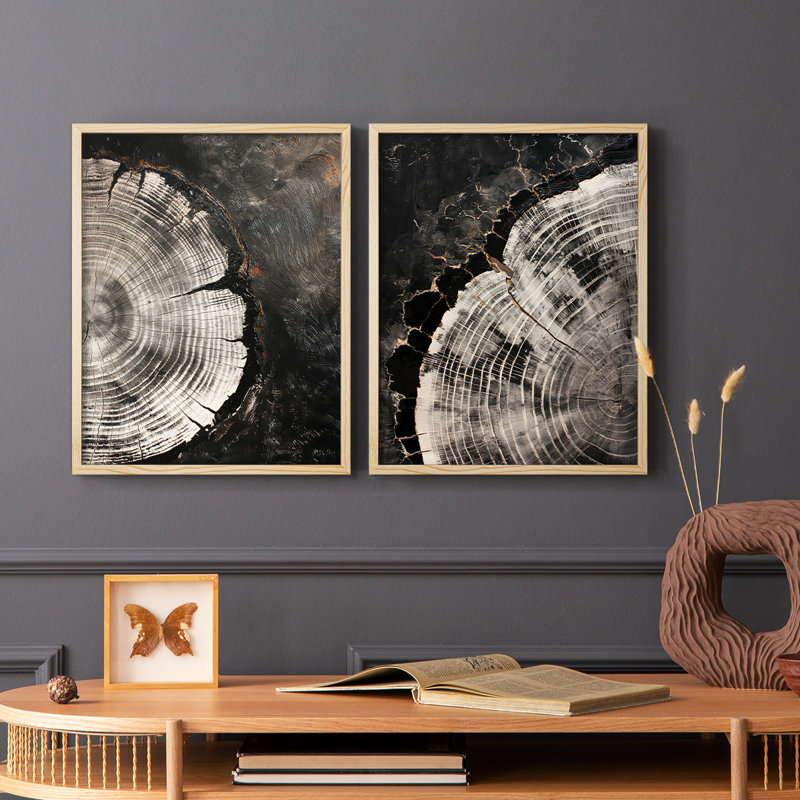 ABSTRACT Series CCXLIV - Reproduction encadrée de qualité supérieure - prête à être accrochée - aucun clou requis - aucun clou requis
