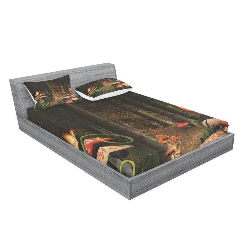 Microfiber Sheet Set, Queen Sheet Set with Fitted Sheet