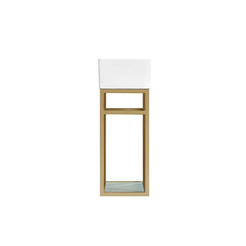 Ensemble de meuble-lavabo simple 19,5 po Pierre, Doré