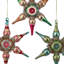 Ensemble de 6 décorations en verre 8 "Starburst