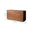 Armoire de rangement simple en noyer noir