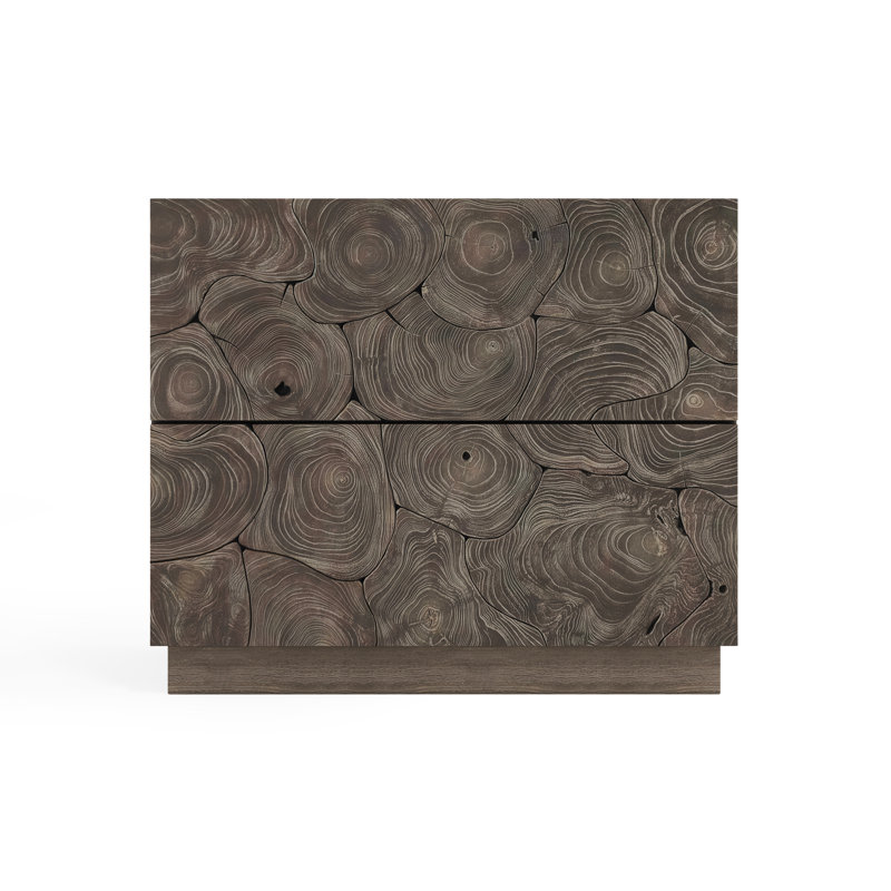 Calavaras 2 - Drawer Nightstand, Smoked Truffle