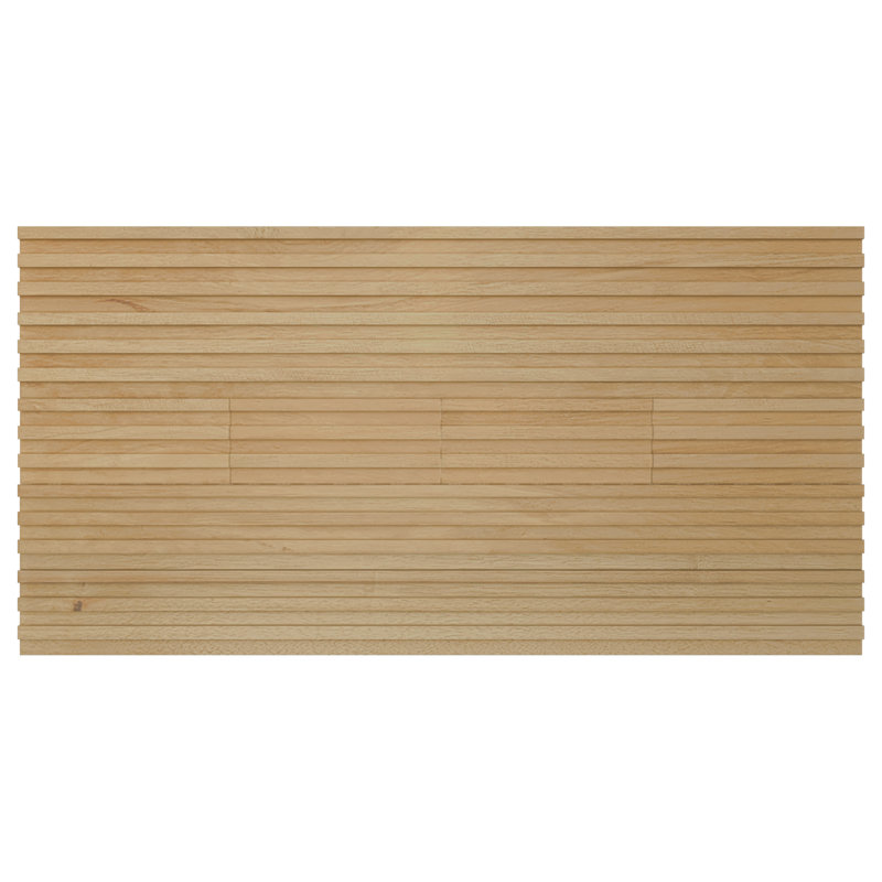 Carreau de mosaïque murale en bois minimaliste l 23 3/4 po x H 11 7/8 po x P 1/2 po, Sapele