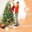 Arbre de Noël de 9 pi, 700 lumières à DEL blanc chaud, 2435 pointes de branches réalistes, branches en PE, arbre facile à installer avec structure pré-câblée entièrement texturée, pour une configuration sans tracas