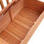 Melbourne Outdoor 2 Seater Garden Bench Backrest 112 x 84 x 58 cm Natural