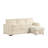 Maslynn 3-Piece Reversible Corduroy Pull-Out Sleeper Sectional with Storage -97561017