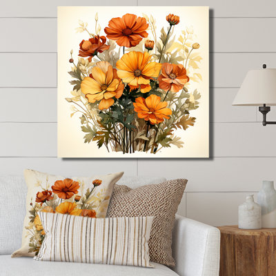 Marigold Majesty Bouquet I - Art mural souci