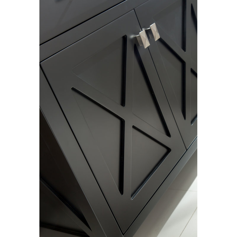 Base de meuble-lavabo simple 35,06 po seulement en gris, Espresso