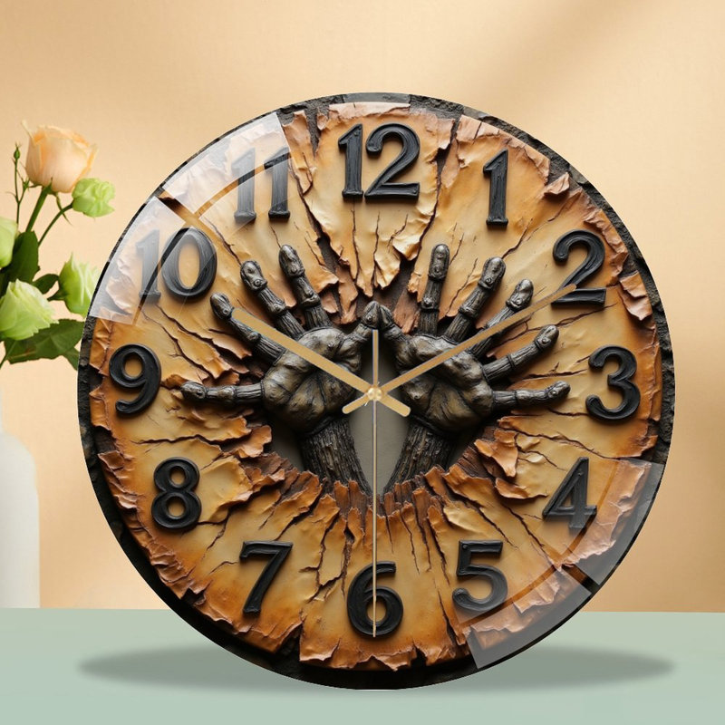Horloge murale en verre 12 po