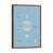 Classic Brown Wood Framed Canvas