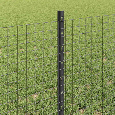 Vidaxl Fence With Posts Steel