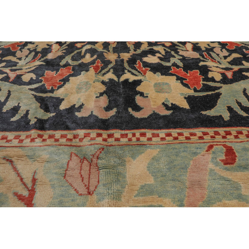 Tapis oriental traditionnel noué à la main 100% laine Oushak 10X14