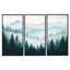 Hiver, art mural pin, forêt enneigée, ensemble de 3 toiles encadrées Jamarion-1490589844-1490589847