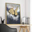 «Nouriture Textured Metallic» par Martin Edwards, reproduction d'art sur toile flottante