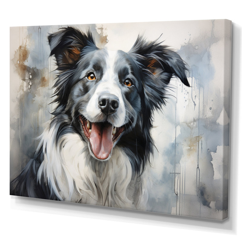 Dog Faithful Companion II - imprimé, Toile tendue, H 16 po x l 32 po x P 1 po