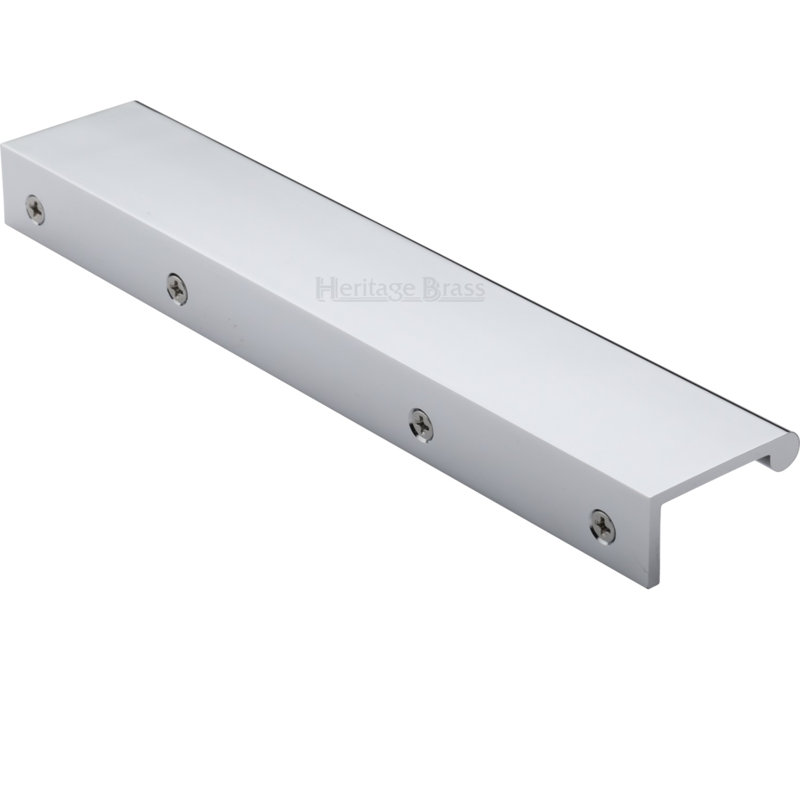 Heritage Brass EPR Edge Pull Cabinet Handle 20cm, Polished Chrome