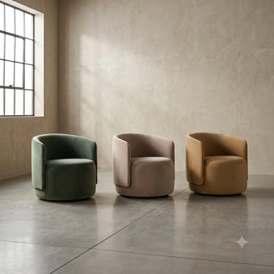 Bernhardt Crosby Fabric Swivel Chair