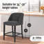 Tabouret de comptoir 26 po Aaraf-366986877