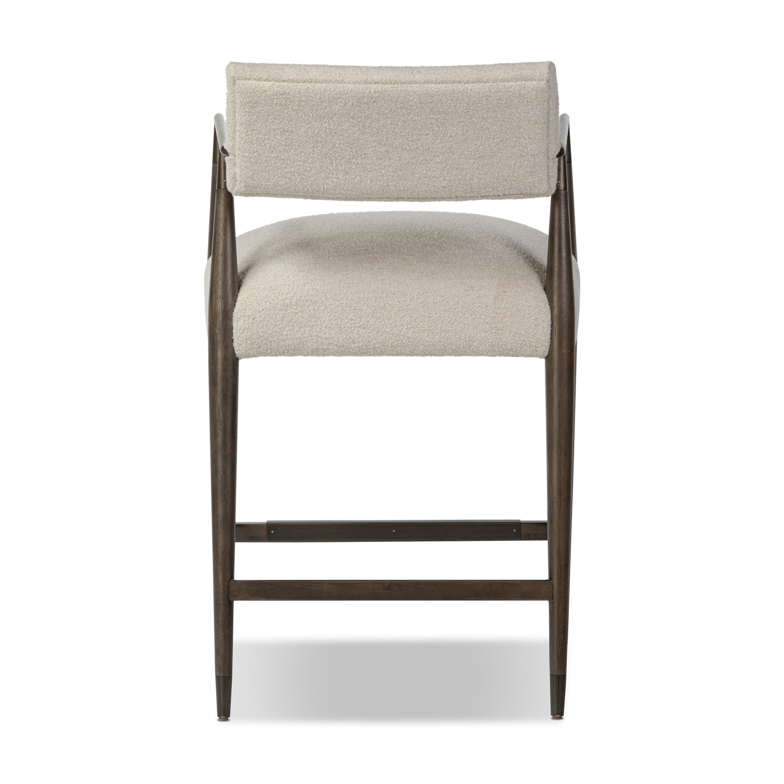 Bar Stool, Charter Oatmeal/Polyester Blend, Counter Stool (27.68" Seat Height), Sierra Brown/Aged Bronze