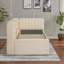 Lit de jour simple rembourré avec couchette-1037680963