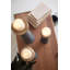 Ryker 19" H Cotton String/Wood Tabletop Pillar