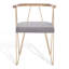 Chaise avec accoudoirs en coton Krissy