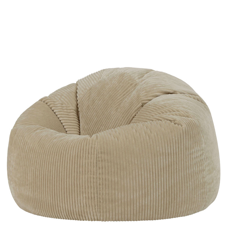 Kingston Corduroy Classic Bean Bag, Stone