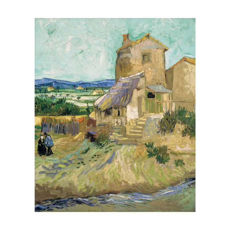 «La Maison de la Crau» par Vincent van Gogh - Estampe numérique, H 20 po x l 16 po