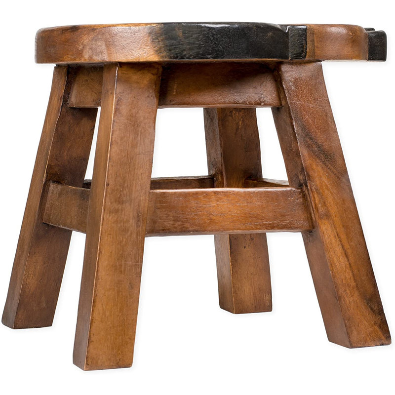 Ezer Sleeping Brown Cat Step Stool
