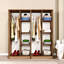 Armoire moderne avec de nombreuses tablettes, pin atlantique, 63,0 x 70,9 x 20,4 pouces | 100% panneau de particules enduit de mélamine, épaisseur: 0,7 pouce | Conception murale, parfaite pour une chambre à coucher élégante-847086319-859901510