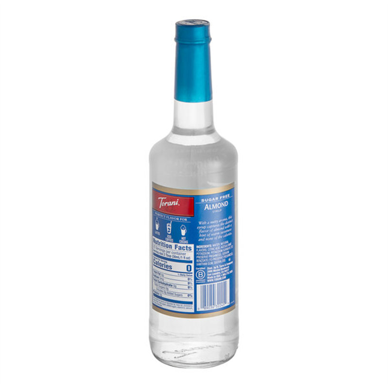 Bouteille en verre de 750 ml Torani arôme-amande sans sucre Torani WS-880372459