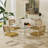 5-Piece Round Glass Top Dining Set-2083640119-2083640115