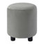 Lit tapissier pleine grandeur avec lit à la terre, lit mère et enfant avec bureau de chevet et petit tabouret rond, velours, gris (ANCIEN SKU: SF000111AAE)-604008688-604008689