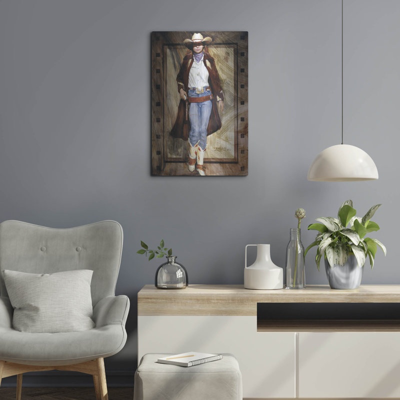 «Buckled Up» par J.E. Knauf, H 24 po x l 16 po