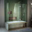 Aqua 56" W x 58" H Hinged Tub Door-12645896
