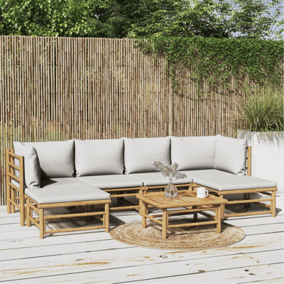Ensemble de conversation modulaire avec coussins 7 pièces Islesford