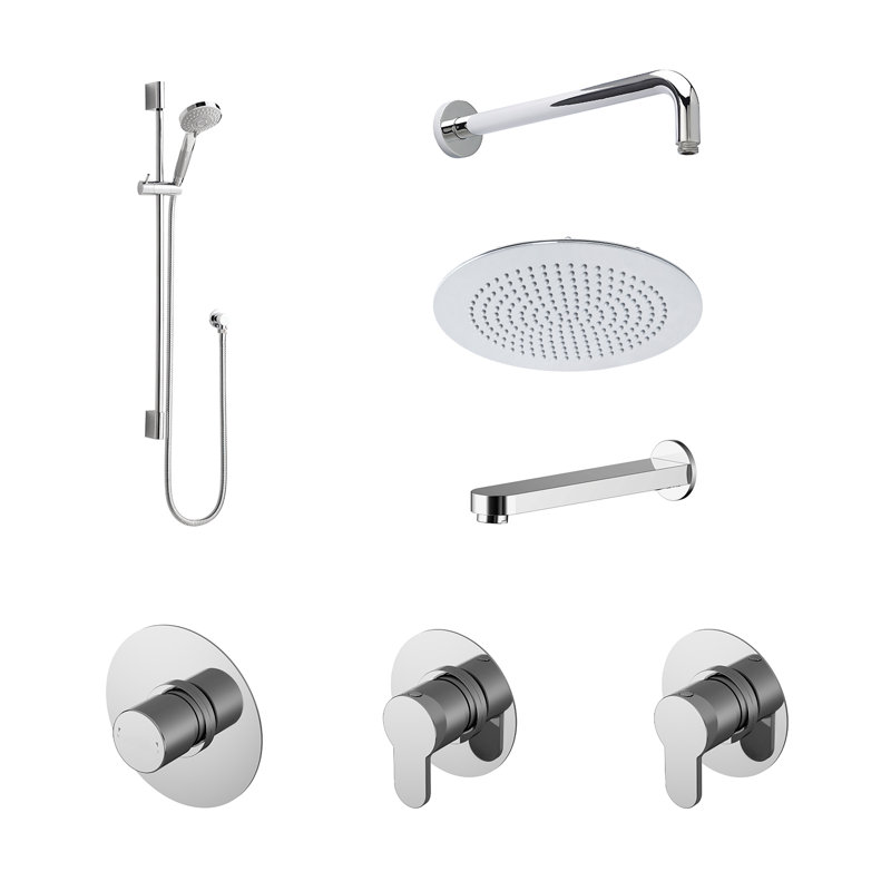 Thermostatic Shower with Fixed Shower Head